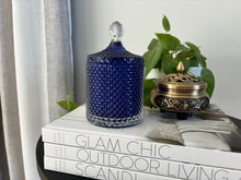 Load image into Gallery viewer, Lapis Blue Tear Drop 285ml Soy Candle
